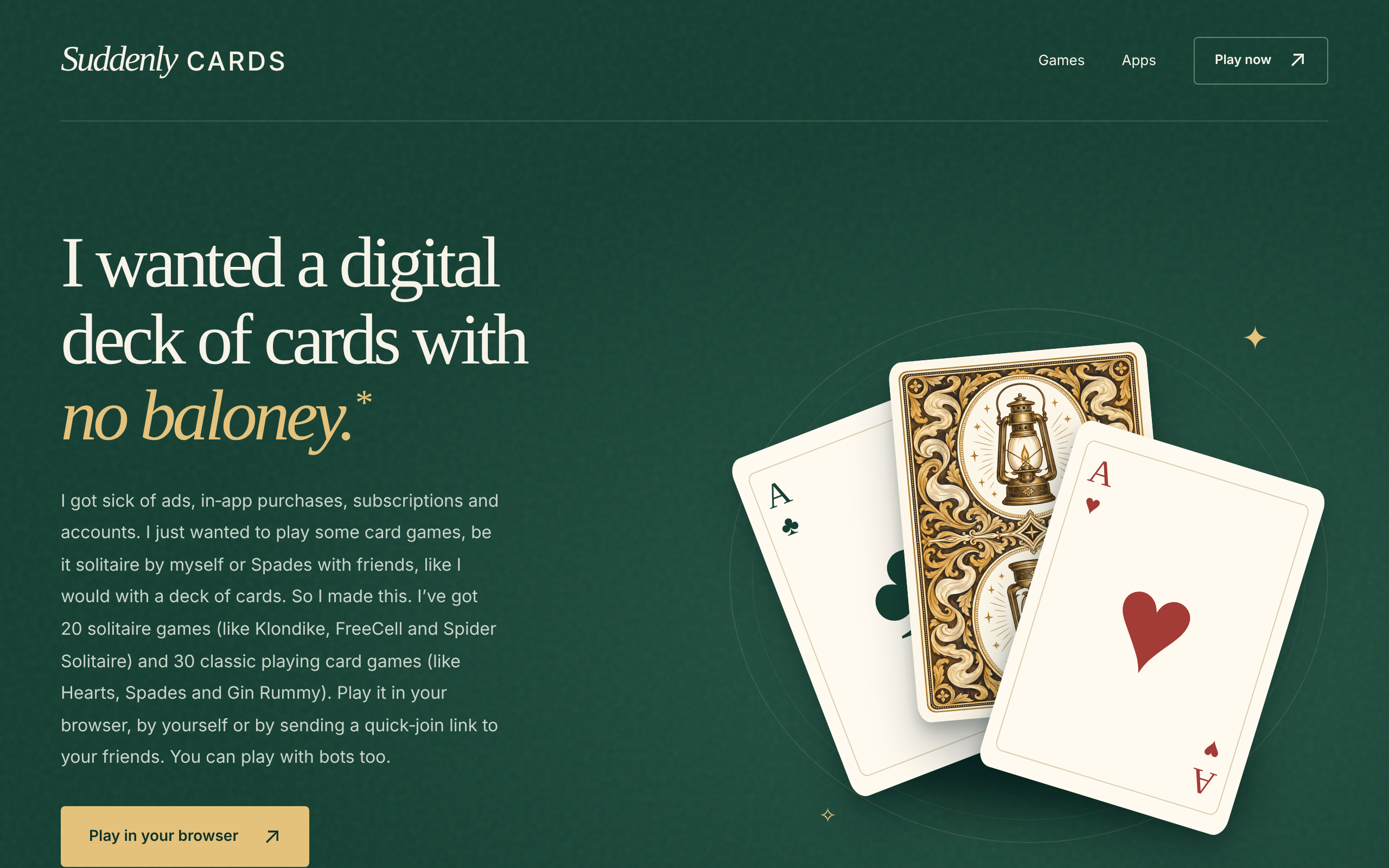 Suddenly Cards product preview